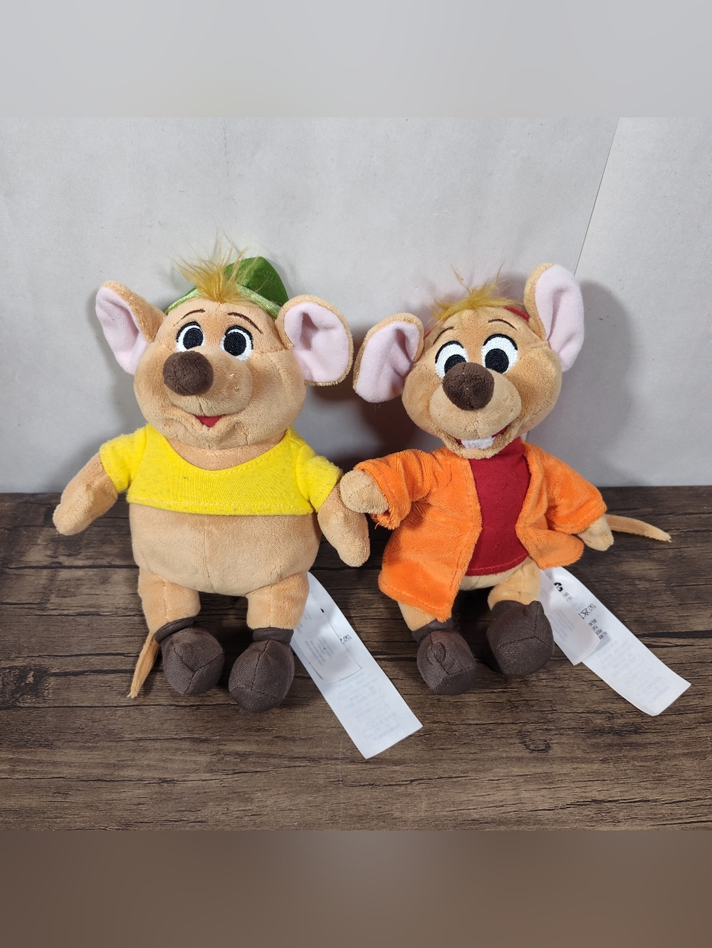 Disney Store Cinderella Gus & Jaq Plush 70th Anniversary  Rare